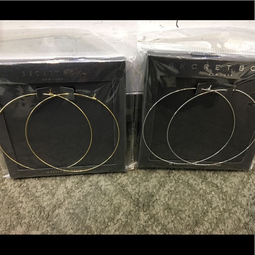 Gold deep made in korea delicates hoops